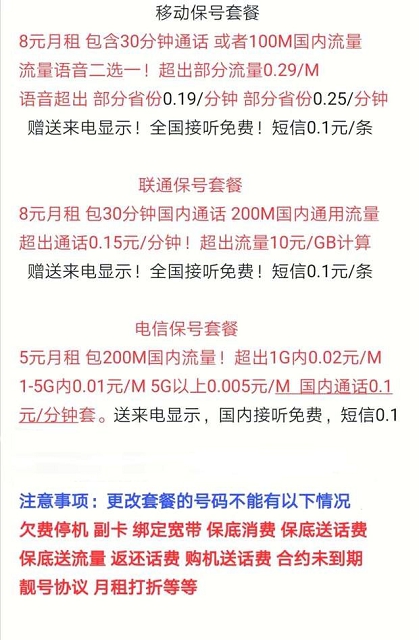 移动联通电信手机号套餐修改保号方法 移动联通电信手机号套餐修改保号方法