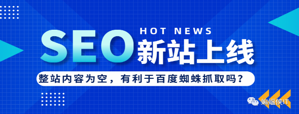 SEO实战,新站上线,网站内容为空好吗? SEO 经验心得 第1张 SEO实战,新站上线,网站内容为空好吗? SEO 经验心得 第1张