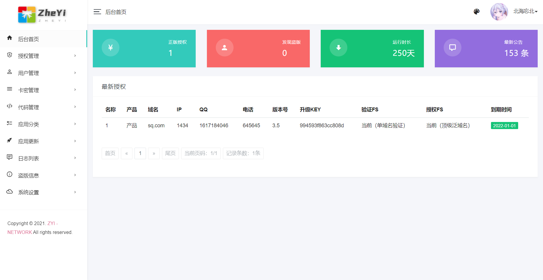 ZYI PHP授权系统开源 ZYI PHP授权系统开源