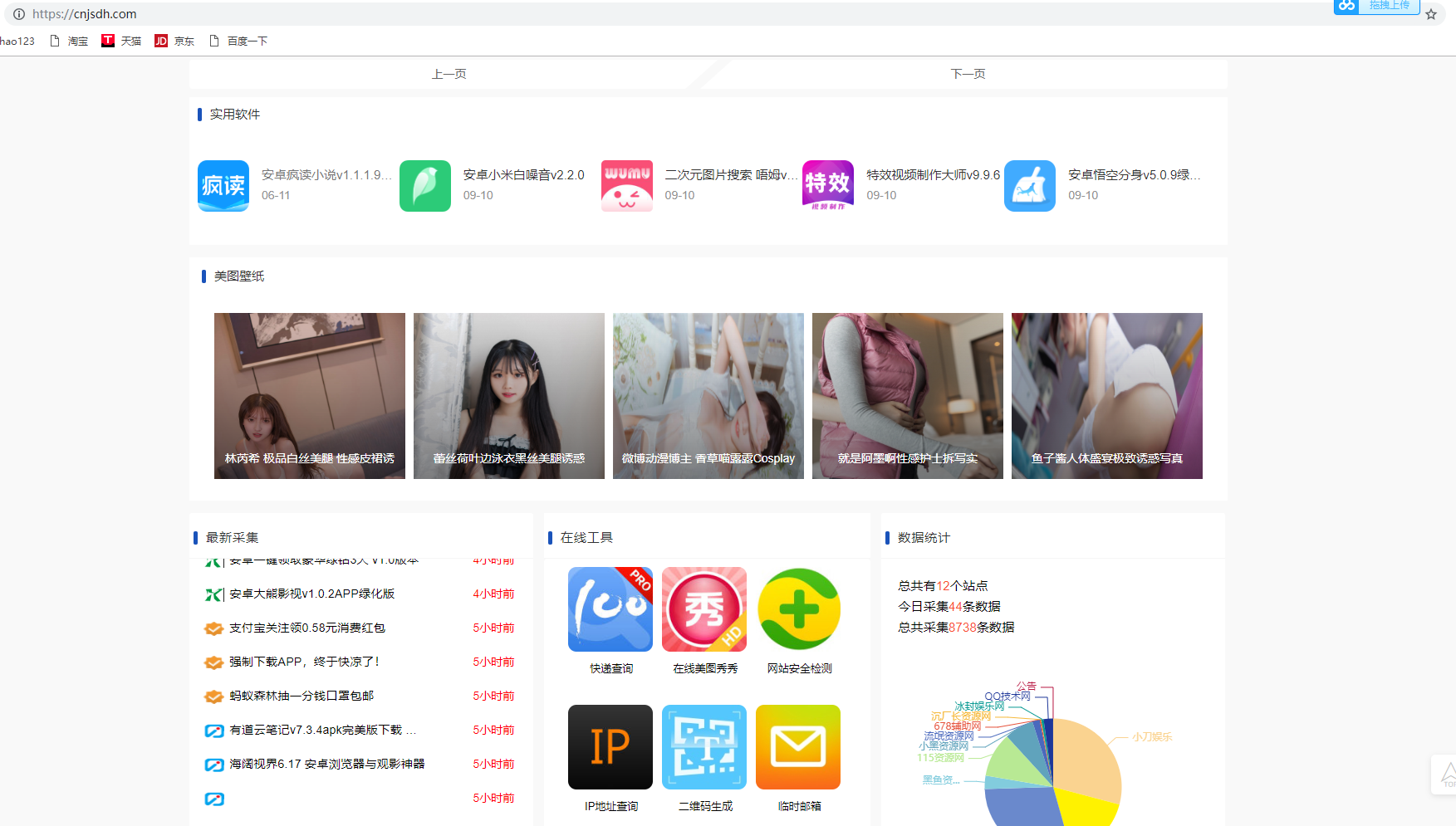 菜鸟技术导航网整站源码分享 菜鸟技术导航网整站源码分享