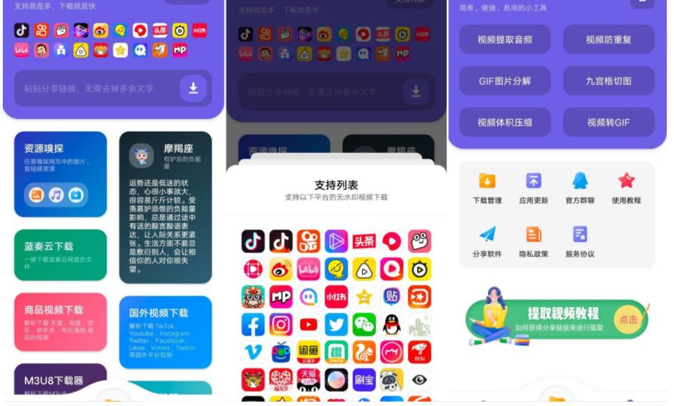全网短视频无水印下载_万能下载器V1.2 全网短视频无水印下载_万能下载器V1.2