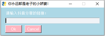 纯纯小白用Python做了个抖音无水印下载工具 纯纯小白用Python做了个抖音无水印下载工具
